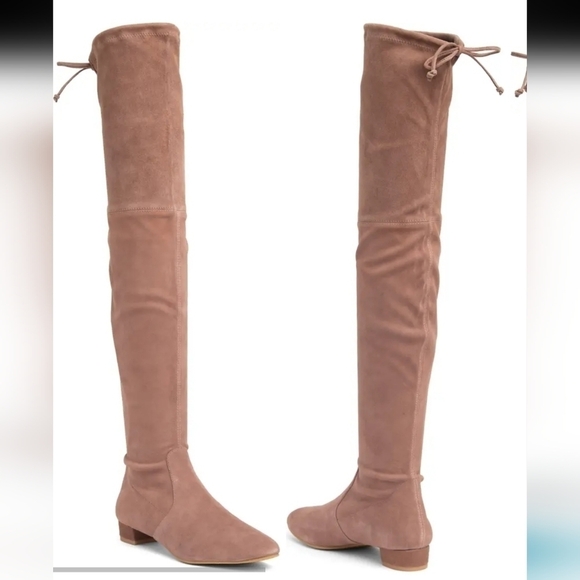 NEW STUART WETZMAN GENNA OVER THE KNEE LEATHER BOOT SIZE 5